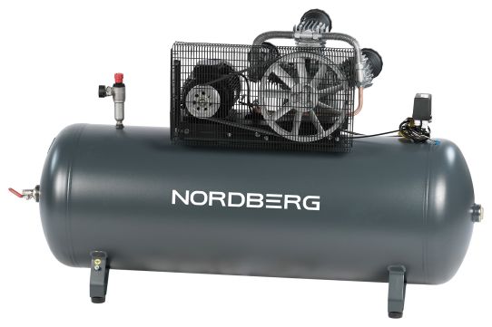 Поршневой компрессор 500 л, 1000 л/м, 380В, 7.5 кВт, ременной, масляный Nordberg NCP500/1000-16