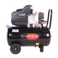 Поршневой компрессор 50 л, 206 л/м, 220В, 1.86 кВт, коаксиальный (прямой), масляный Rock Force RF-BM25/50