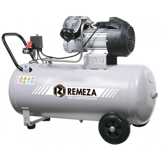 Поршневой компрессор 100 л, 400 л/м, 220В, 2.2 кВт, коаксиальный (прямой), масляный Remeza СБ4/С-100.J2047B