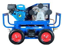 Поршневой компрессор 90л, 800 л/м 1.3кВт, ременной, масляный горизонтальный Remeza СБ4/С-90.LB75.SPE390E