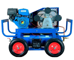 Поршневой компрессор 90л, 800 л/м 1.3кВт, ременной, масляный горизонтальный Remeza СБ4/С-90.LB75.SPE390R