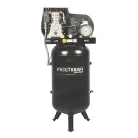 Поршневой компрессор 270 л, 606 л/м, 380В, 4 кВт, ременной, масляный вертикальный Wiederkraft WDK-92760 повышенного давления