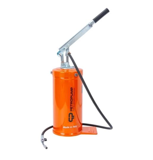 Нагнетатель смазки ручной на 12 л, давление 300 бар, с производительностью 6 г/ход Petropump PP210008