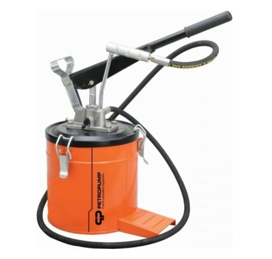 Нагнетатель смазки ручной на 3 л, давление до 275 бар, с производительностью до 9 г/ход Petropump PP210021