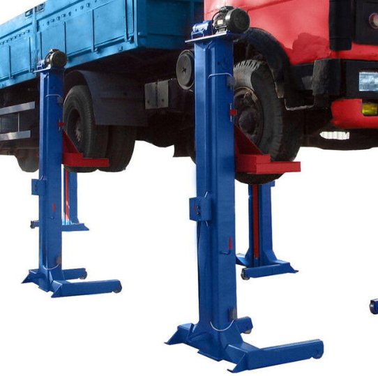 Подкатной подъемник для грузовых автомобилей электромеханический 45т АСО ПП-45, 6 колонн