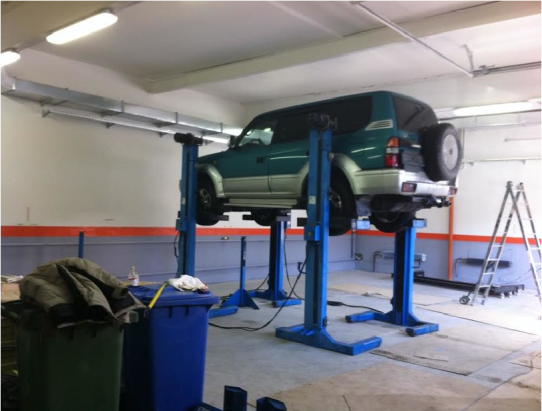 Подкатной подъемник электромеханический 6т АСО ПП-6, 4 колонны