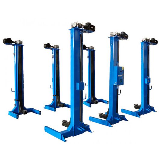 Подкатной подъемник для грузовых автомоблей электромеханический 24т АСО ППТ-24, 6 колонн