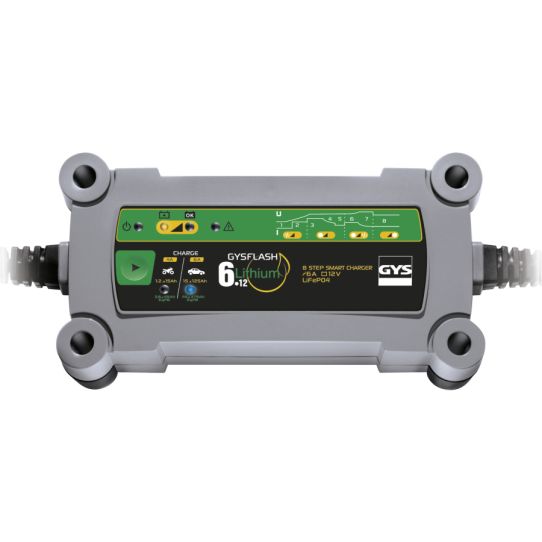 Зарядное устройство для LiFePO4 аккумуляторов 12В 6А IP65 переносное GYS 029729