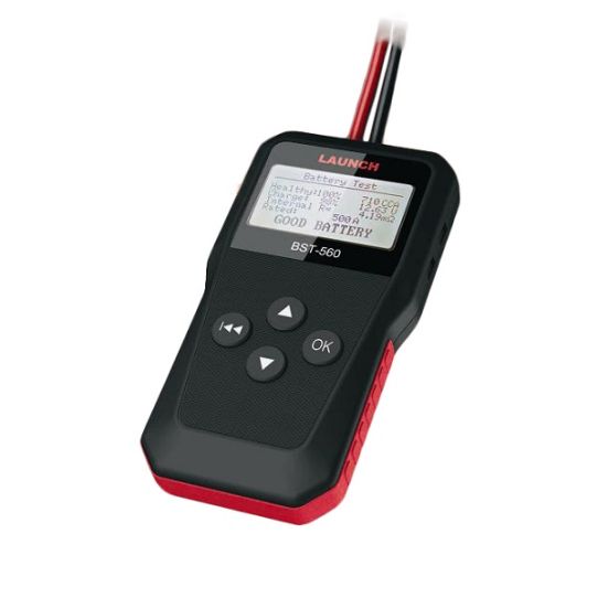 Тестер аккумуляторов 12В, AGM GEL EFB цифровой индикатор, защита от переполюсовки, Launch BST 560