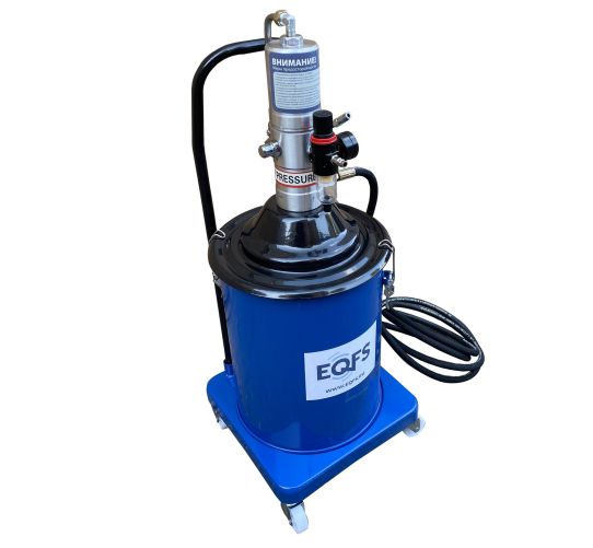 Нагнетатель смазки пневматический с баком 20 л, давление смазки до 300 бар, шланг 3.8 м EQFS ES-60505