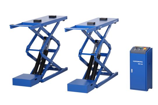 Подъемник ножничный электрогидравлический до 4т 380В для автосервиса и сход-развала Nordberg N631-4B_380 