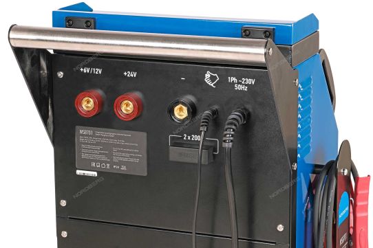 Пуско-зарядное устройство для 6В, 12В и 24В аккумуляторов, пусковой ток 750A WSB701 Nordberg