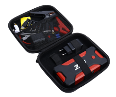 Пусковое устройство бустер, максимальный ток пуска 400А, Li-ion 10000мАч, Power Bank 19В 3.5А, с фонариком GTE-P113