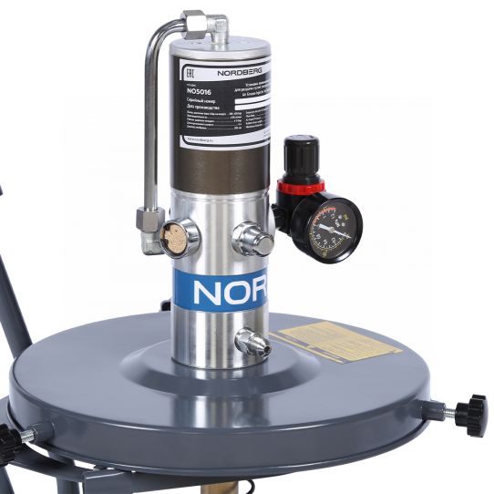 Установка пневматическая для раздачи смазки из бочек,  25 л Nordberg NO5016