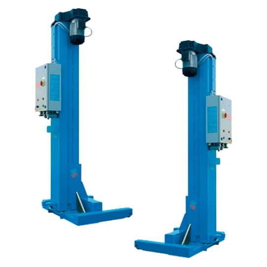 Подкатной подъемник для грузовых автомобилей электромеханический 12т Ravaglioli RAV212N, 4 колонны