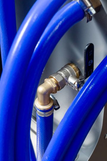 Установка для замены охлаждающей жидкости передвижная 220В, мощность тена 3.15 кВт, насос до 52 л/мин, ТехСтенд РС1100