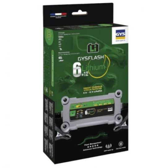 Зарядное устройство для LiFePO4 аккумуляторов 12В 6А IP65 переносное GYS 029729