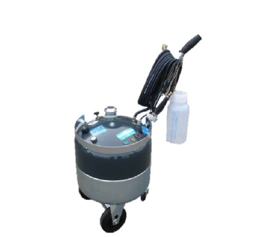 Установка для прокачки тормозов и сцепления электрическая 220В,  объем жидкости 19 л Romess S15