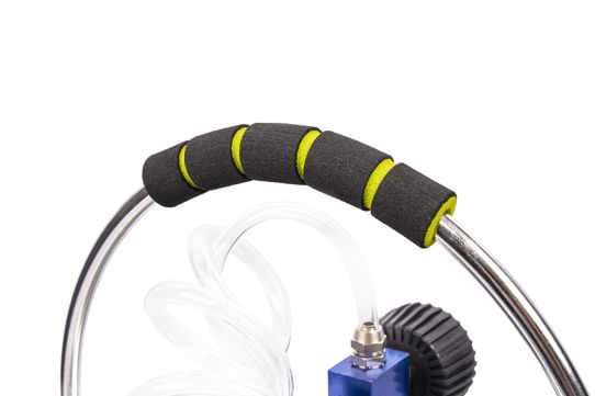 Установка для прокачки тормозной системы пневматическая, давление 0.7-2.8 бар, емкость 5 л, переносная ST100101 Станкоимпорт