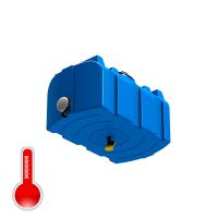 Бак душевой серии «R» 100 литров с подогревом - синий