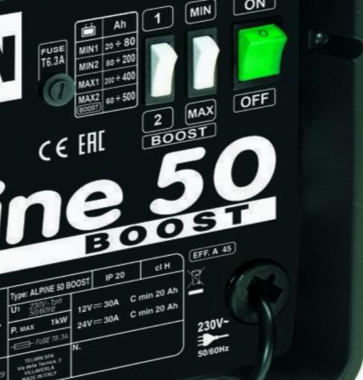 Зарядное устройство TELWIN ALPINE 50 BOOST 12-24В 220В