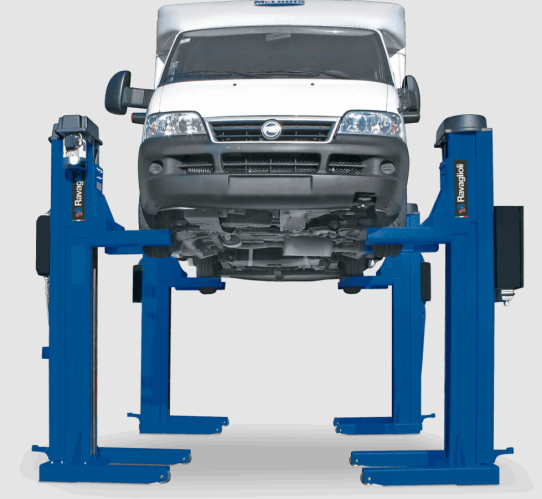 Подкатной подъемник для грузовых автомобилей электромеханический 22т Ravaglioli RAV232NL, 4 колонны