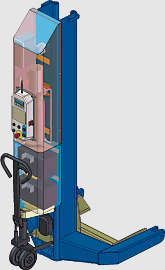 Подкатной подъемник для грузовых автомобилей электрогидравлический 33т Ravaglioli RAV305H.6WS, 6 колонн