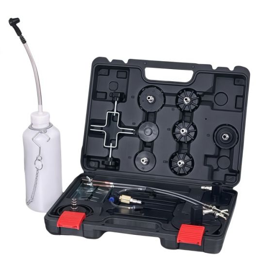 Установка для прокачки тормозов пневматическая с регулятором давления, емкость жидкости 5 л, 3 м шланг Dekar SF-BFR5