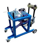 Выпрессовщик шкворней 100 тонн пневмогидравлический шкворнедав для грузовиков на тележке Strongbel HVPT-100 Выпрессовщик шкворней 100 тонн пневмогидравлический шкворнедав для грузовиков на тележке Strongbel HVPT-100