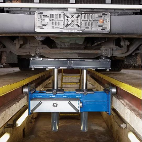 Канавный пневмогидравлический подъемник 10 т, навесной двухштоковый GD 100-2 AC Hydraulic