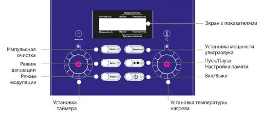Ультразвуковая ванна 2.1л 37 кГц с подогревом и дегазацией ОДА Сервис ODA-P30
