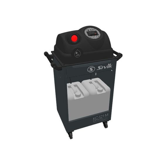 Установка автоматическая для замены и промывки охлаждающей жидкости, 2x20 л, 12В, с дисплеем Sivik КС-121М