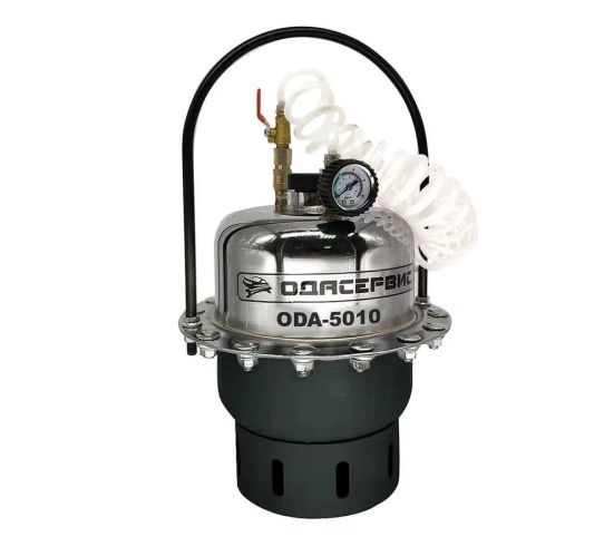 Установка для замены и прокачки тормозной жидкости пневматическая, объем жидкости 5л, давление до 2.8 бар ОДА Сервис ODA-5010