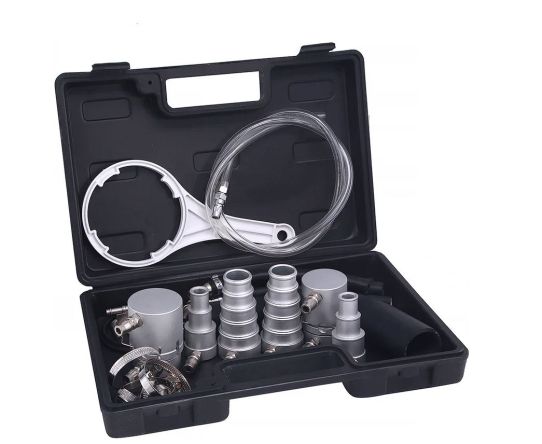 Установка для замены и промывки охлаждающей жидкости с быстросъемными коннекторами, 12 В, шланги 3.4 м, ODA-4010