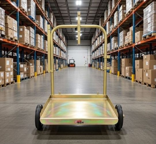 Тележка для бочек до 220 л ручная на колесах DMECL A09220