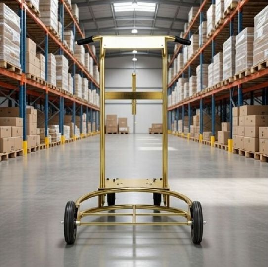 Тележка для бочек до 220 кг ручная усиленная на 4 колесах RAASM 80210