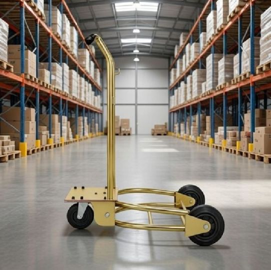 Тележка для бочек до 220 кг ручная усиленная на 4 колесах RAASM 80210