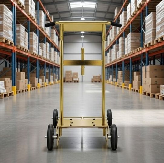 Тележка для бочек до 220 кг ручная усиленная на 4 колесах RAASM 80210