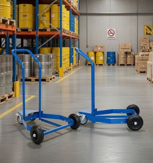 Тележка для бочек 220 кг разборная на 3 колесах для масла и смазки Pressol 17075