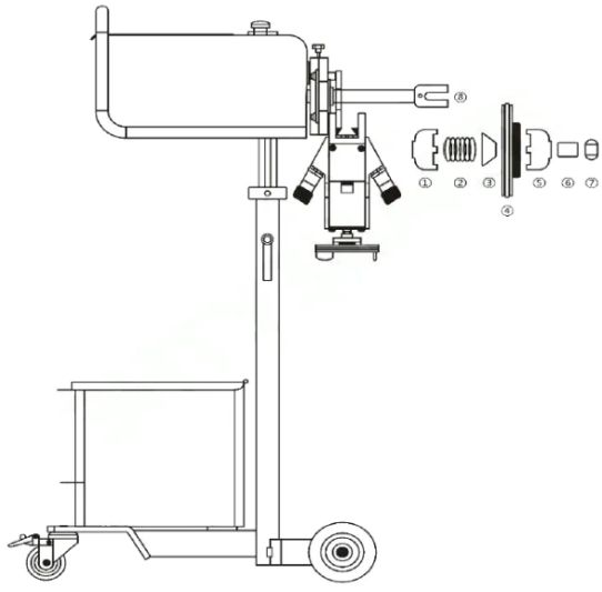 Станок для проточки тормозных дисков СО снятием и БЕЗ Nordberg NL1 для легковых авто