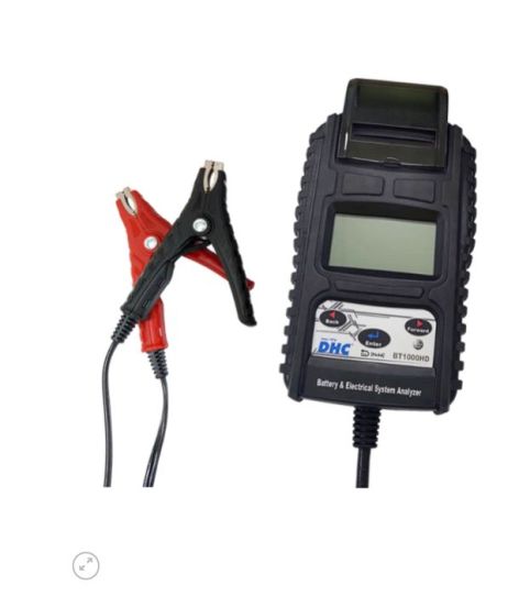 Тестер аккумуляторных батарей с ЖК-дисплеем и встроенным принтером для 6/12/24В AGM Gel SLA аккумуляторов BT1000HD DHC
