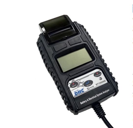 Тестер аккумуляторных батарей с ЖК-дисплеем и встроенным принтером для 6/12/24В AGM Gel SLA аккумуляторов BT1000HD DHC