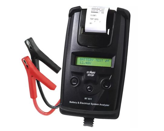Тестер аккумуляторов для 6,12В AGM GEL EFB с ЖК-дисплеем и встроенным принтером  GYS BT 551 DHC 055452