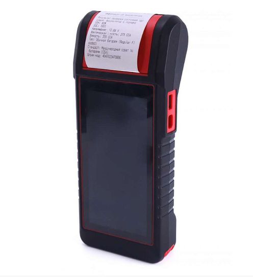  Тестер аккумуляторов 12В AGM Gel WET с сенсорным дисплеем, встроенным принтером 601MAX iSmartTool Launch