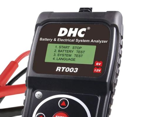 Профессиональный тестер аккумуляторов 6В,12В с ЖК-дисплеем и защитой от переполюсовки GYS RT 003 START-STOP DHC 055346