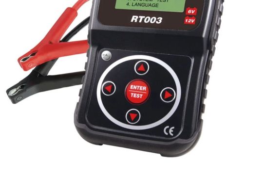 Профессиональный тестер аккумуляторов 6В,12В с ЖК-дисплеем и защитой от переполюсовки GYS RT 003 START-STOP DHC 055346