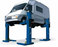 Подкатной подъемник для грузовых автомобилей электромеханический 16т Ravaglioli RAV216NL, 4 колонны