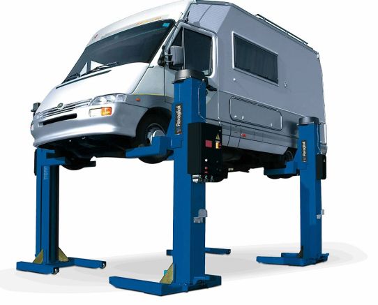 Подкатной подъемник для грузовых автомобилей электромеханический 16т Ravaglioli RAV216NL, 4 колонны