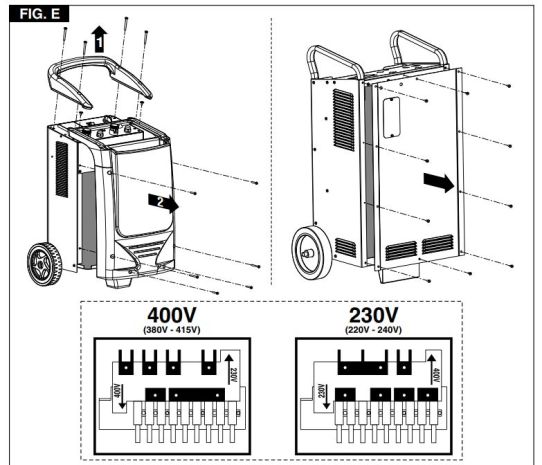 Пуско-зарядное устройство для 12В и 24В аккумуляторов с пусковым током 1000A ENERGY 650 Start TELWIN