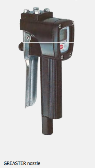 Пистолет раздаточный ручной для смазки, 5.5 л/мин, с эл. счетчиком, без носика и шарнира, 1/4" BSP Piusi GREASTER gr/kg M10x1 F0043002A 